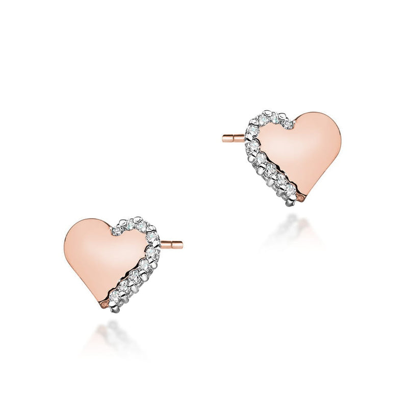 Cercei Aur 14K cu Diamante Naturale 0.10 ct, imaginea 2 din 3