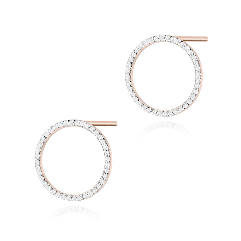 Cercei Aur 14K cu Diamante Naturale 0.40 ct, imaginea 4 din 9