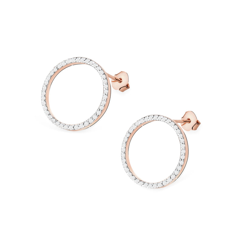 Cercei Aur 14K cu Diamante Naturale 0.40 ct, imaginea 5 din 9