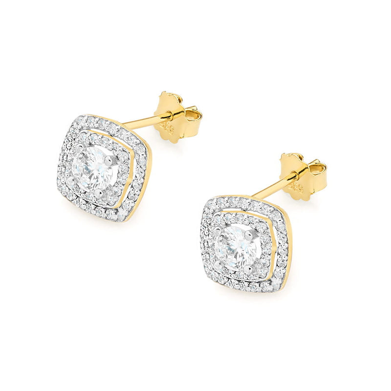 Cercei Aur 14K cu Diamante Naturale 0.70 ct, imaginea 2 din 5