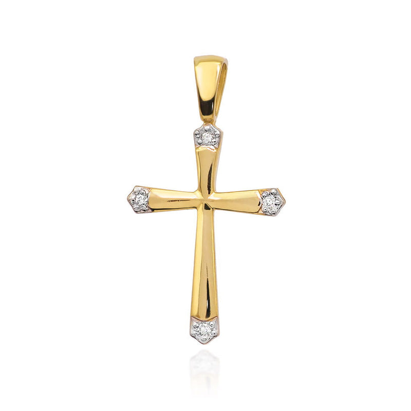 Pandantiv Aur 14K cu Diamante Naturale 0.02 ct, imaginea 5 din 10
