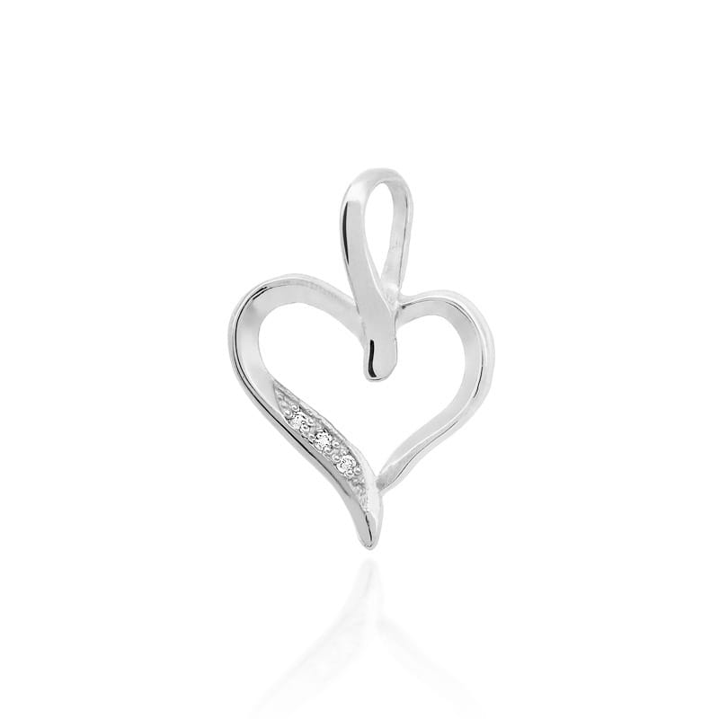 Pandantiv Aur 14K cu Diamante Naturale 0.01 ct, imaginea 5 din 6