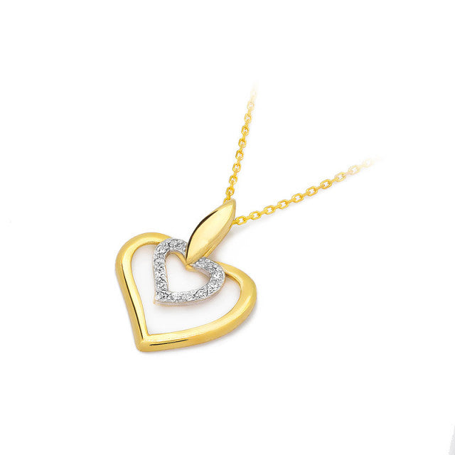Pandantiv Aur 14K cu Diamante Naturale 0.06 ct, imaginea 2 din 5