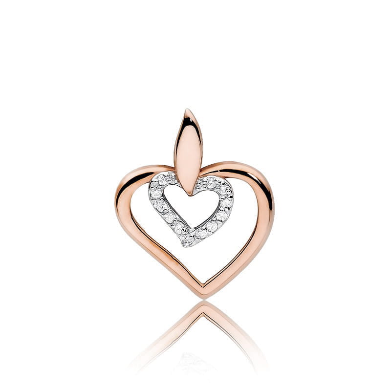 Pandantiv Aur 14K cu Diamante Naturale 0.06 ct, imaginea 5 din 5