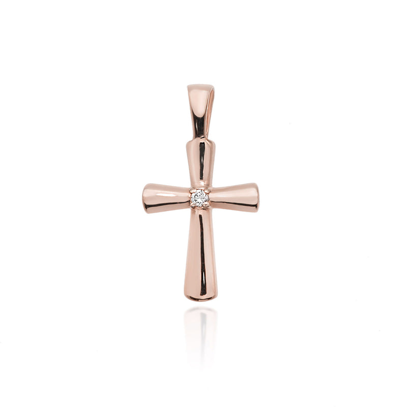 Pandantiv Aur 14K cu Diamant Natural 0.01 ct, imaginea 5 din 10