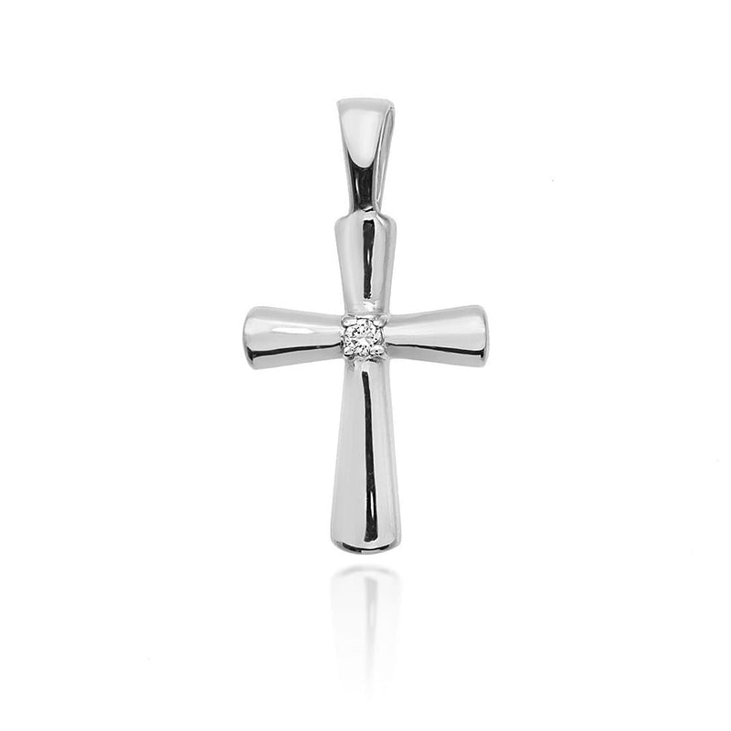 Pandantiv Aur 14K cu Diamant Natural 0.01 ct, imaginea 7 din 10