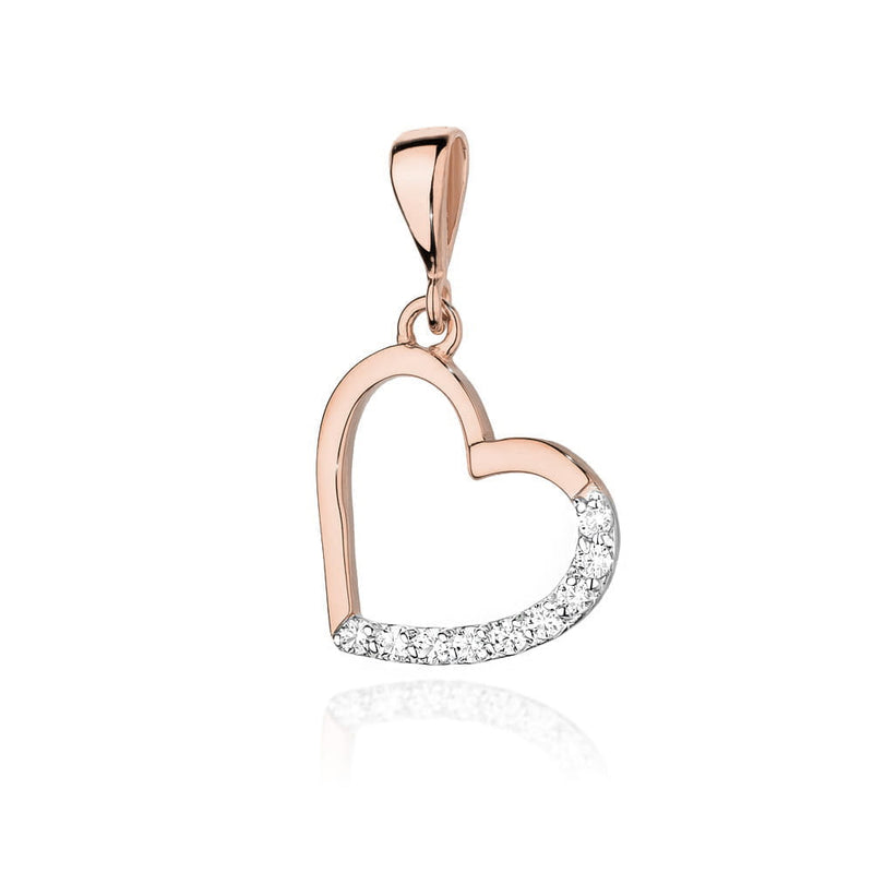 Pandantiv Aur 14K cu Diamante Naturale 0.13 ct, imaginea 5 din 6