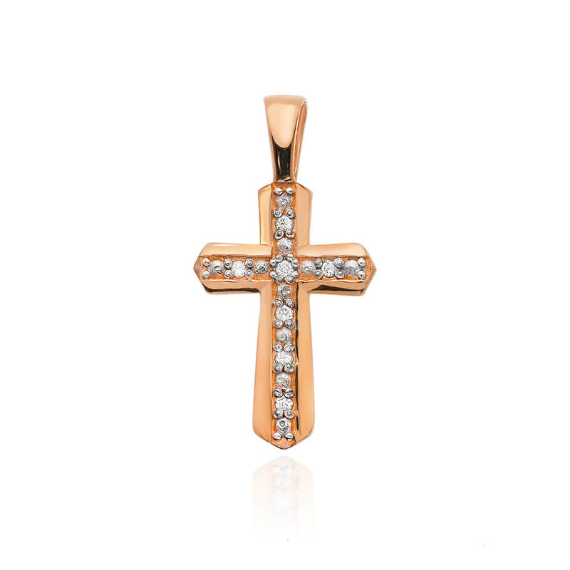 Pandantiv Aur 14K cu Diamante Naturale 0.04 ct, imaginea 4 din 5