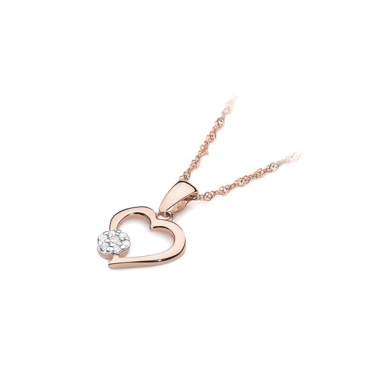 Pandantiv Aur 14K cu Diamante Naturale 0.08 ct, imaginea 6 din 6