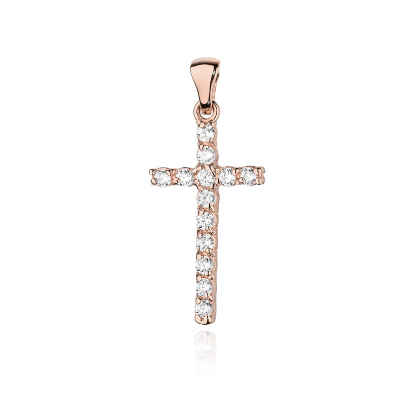 Pandantiv Aur 14K cu Diamante Naturale 0.39 ct, imaginea 5 din 6