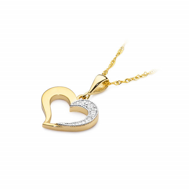Pandantiv Aur 14K cu Diamante Naturale 0.08 ct, imaginea 3 din 6