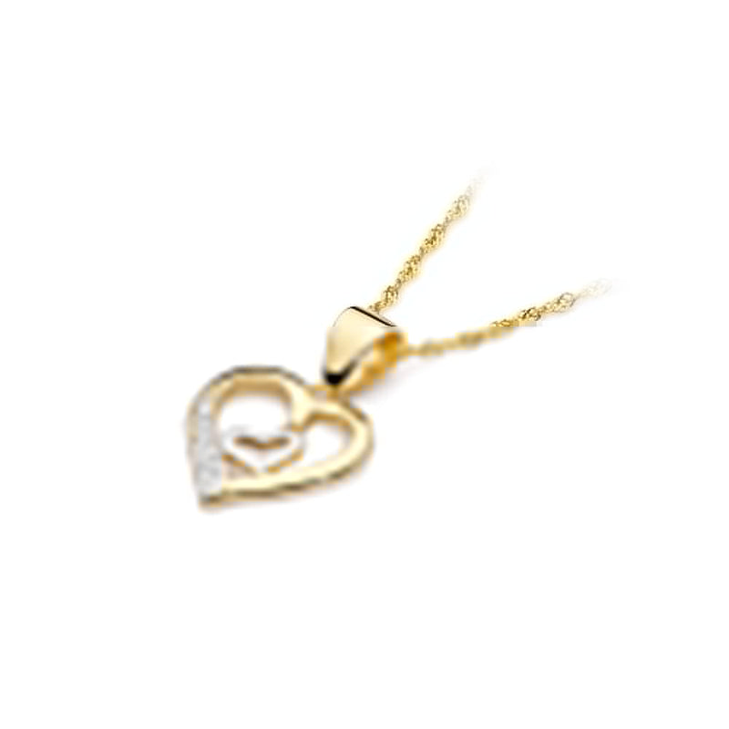 Pandantiv Aur 14K cu Diamante Naturale 0.05 ct, imaginea 2 din 6
