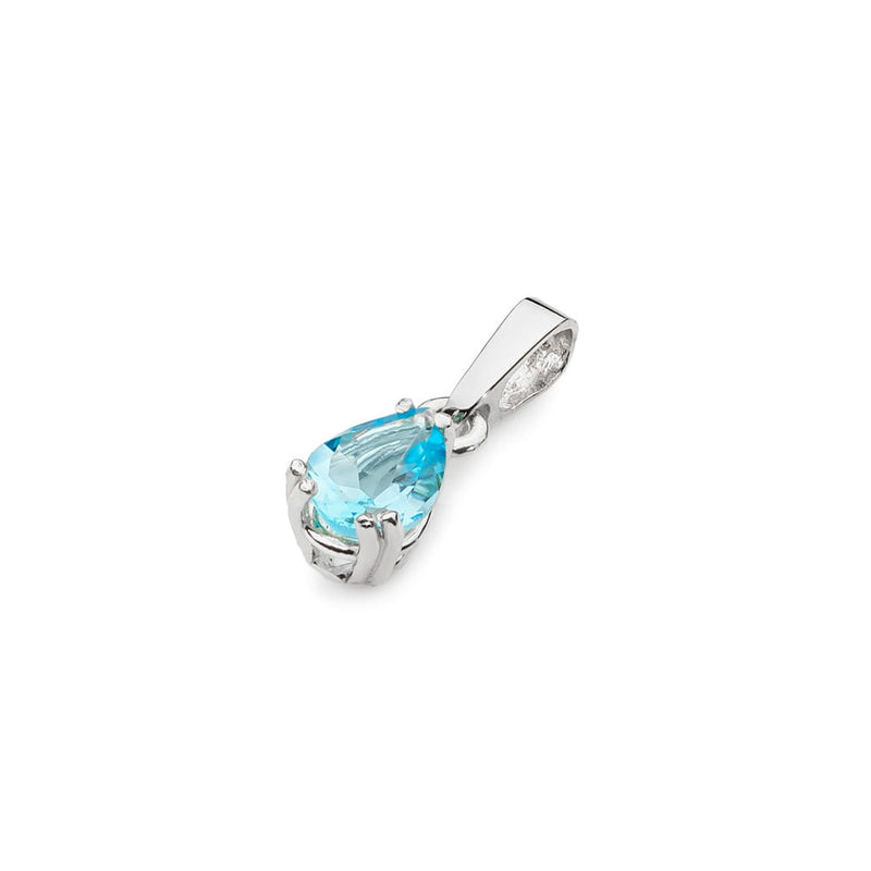 Pandantiv Aur 14K cu Topaz Swiss 0.90 ct, imaginea 6 din 6