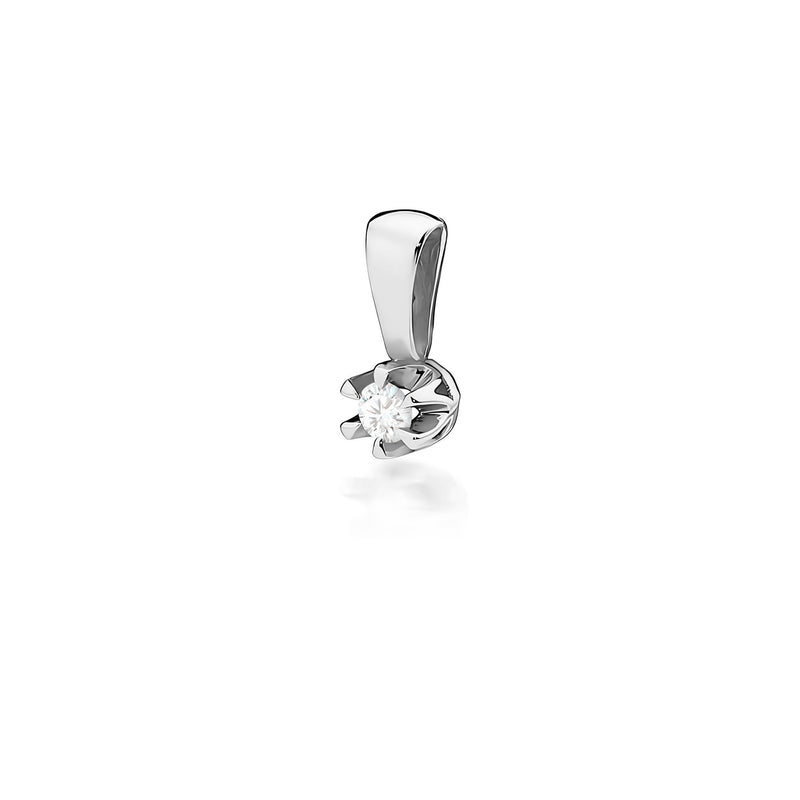 Pandantiv Aur 14K cu Diamant Natural 0.10 ct, imaginea 5 din 6