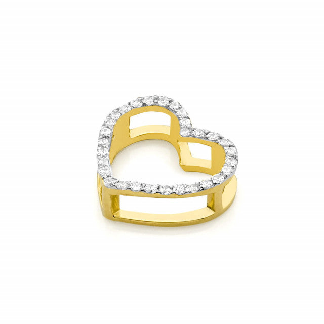 Pandantiv Aur 14K cu Diamante Naturale 0.15 ct, imaginea 2 din 6