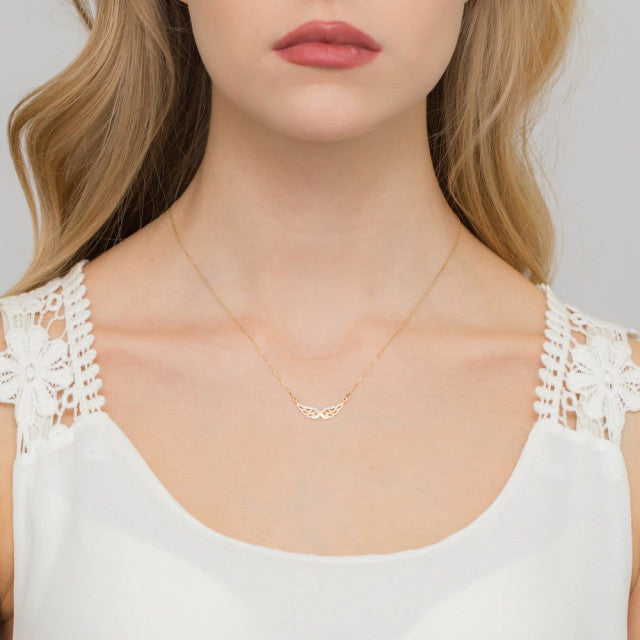 Colier Aur 14K cu Diamante Naturale 0.03 ct, imaginea 5 din 5