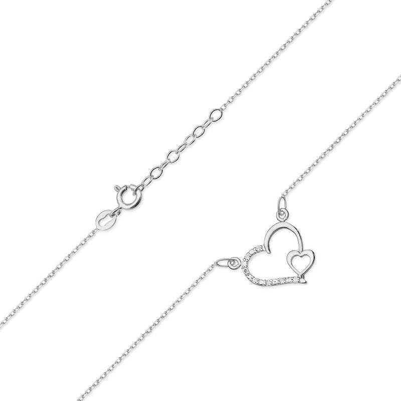 Colier Aur 14K cu Diamante Naturale 0.04 ct, imaginea 4 din 5