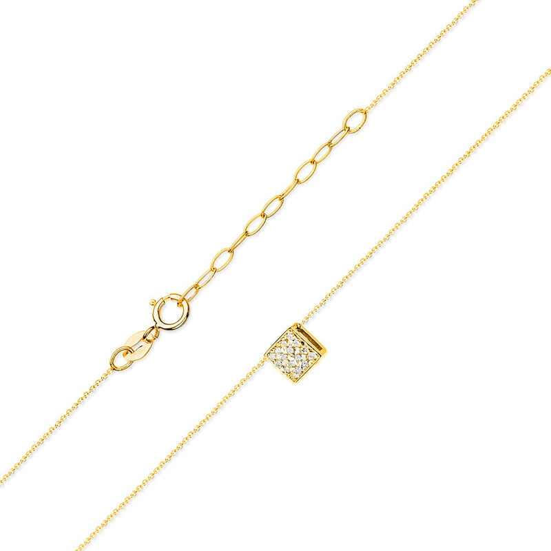 Colier Aur 14K cu Diamante Naturale 0.08 ct, imaginea 2 din 7