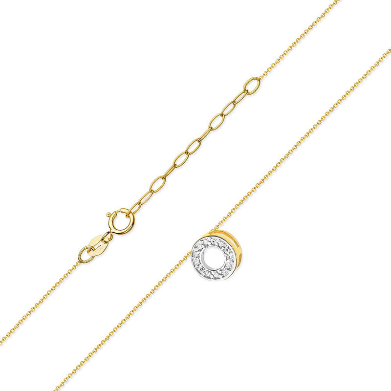 Colier Aur 14K cu Diamante Naturale 0.07 ct, imaginea 2 din 7