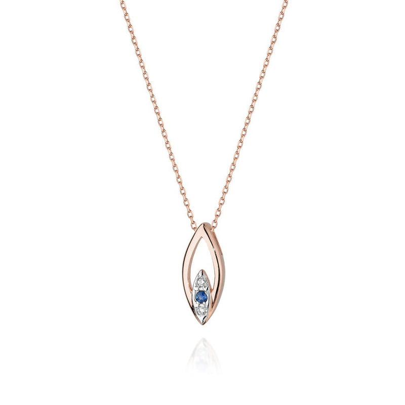 Colier Aur 14K cu Diamante Naturale 0.03 ct, imaginea 3 din 6