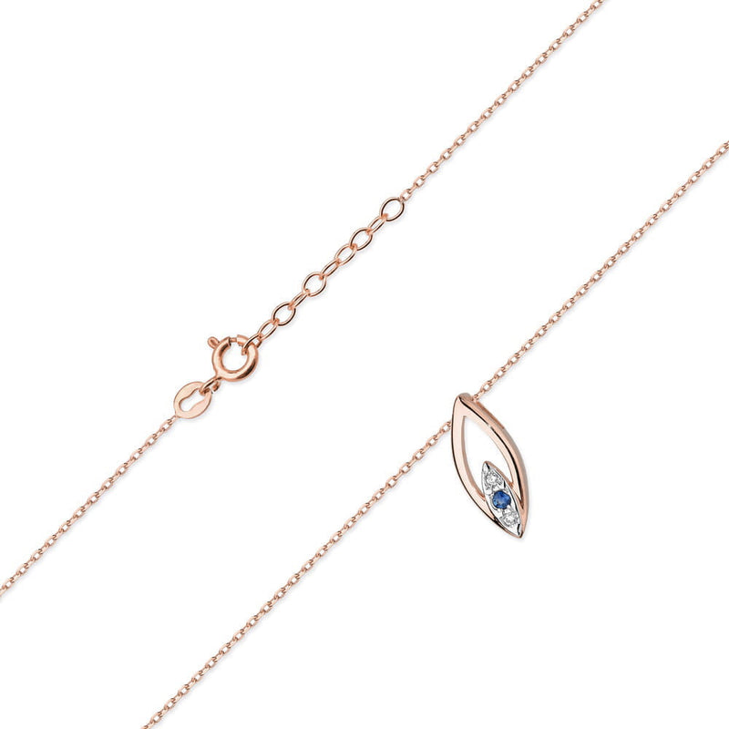 Colier Aur 14K cu Diamante Naturale 0.03 ct, imaginea 4 din 6