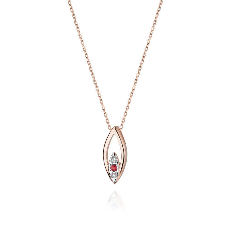 Colier Aur 14K cu Diamante Naturale 0.03 ct, imaginea 3 din 6