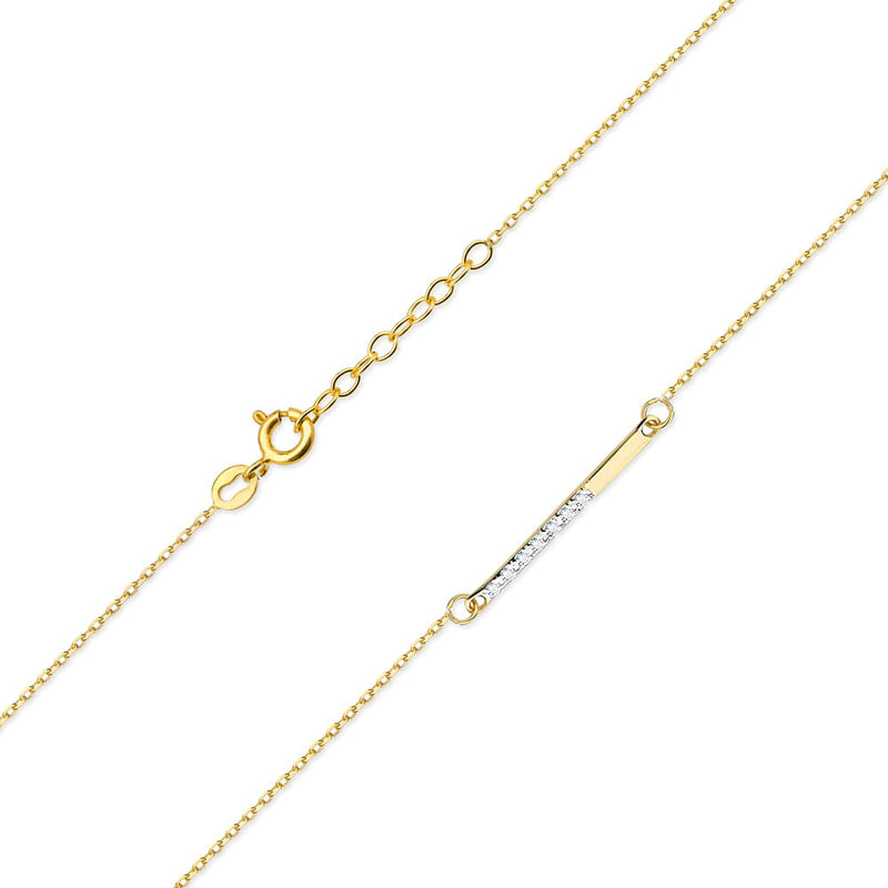 Colier Aur 14K cu Diamante Naturale 0.04 ct, imaginea 8 din 12