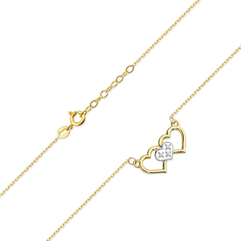 Colier Aur 14K cu Diamante Naturale 0.01 ct, imaginea 2 din 6