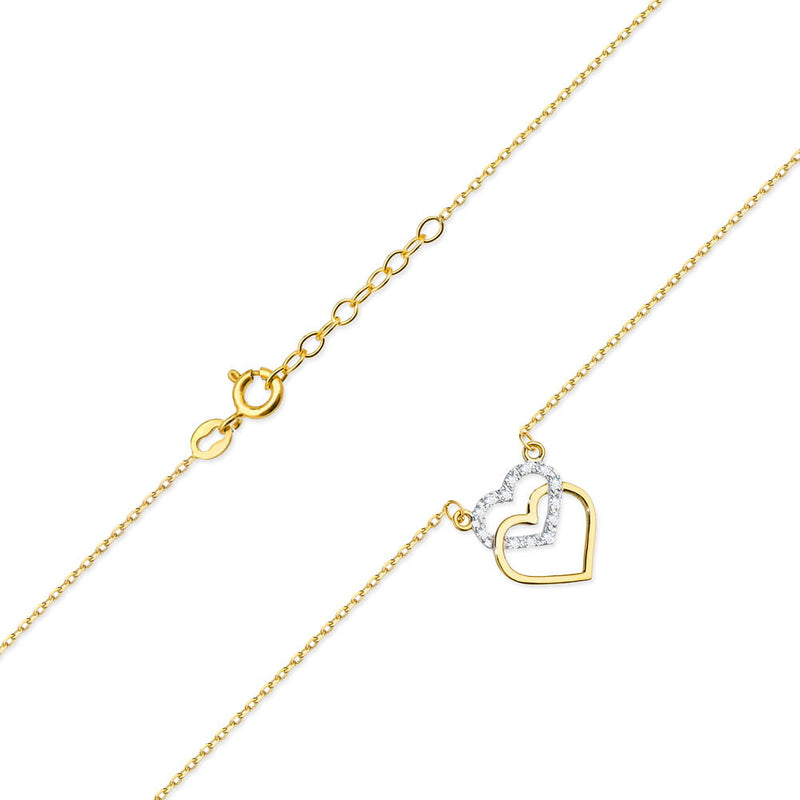 Colier Aur 14K cu Diamante Naturale 0.06 ct, imaginea 2 din 6