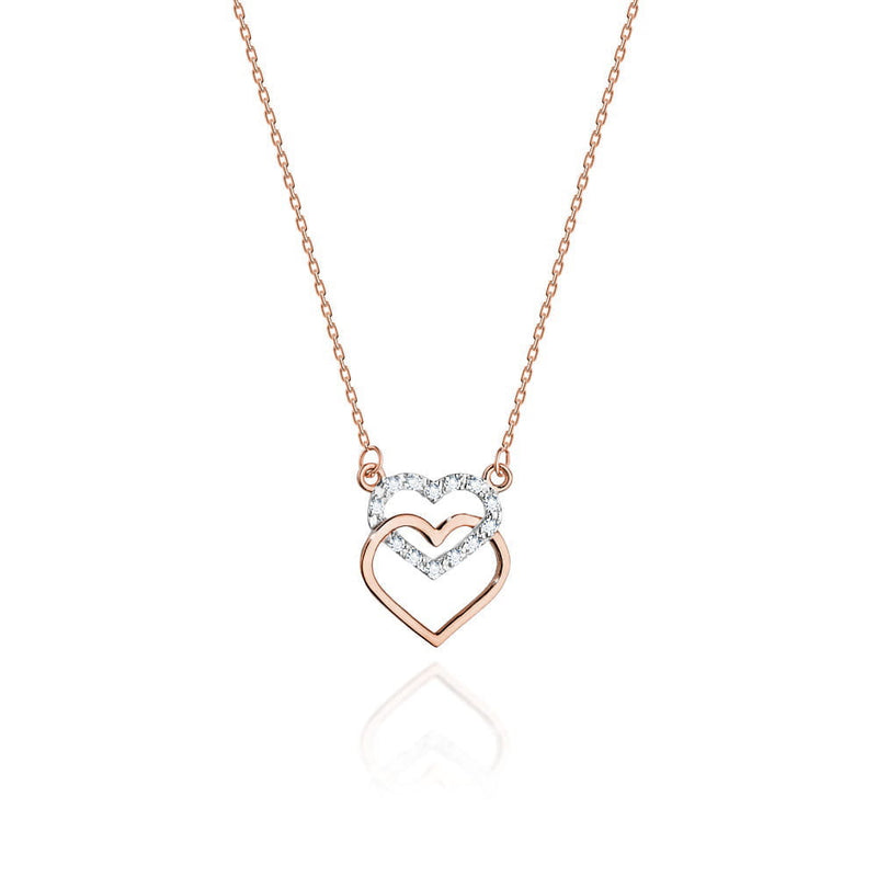 Colier Aur 14K cu Diamante Naturale 0.06 ct, imaginea 3 din 6