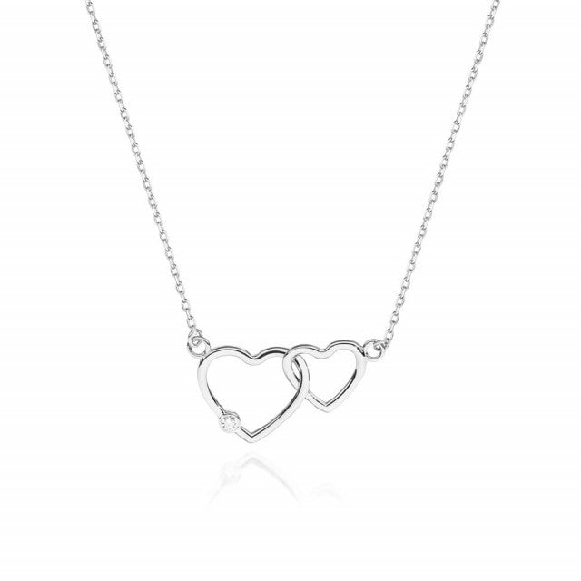 Colier Aur 14K cu Diamant Natural 0.01 ct, imaginea 3 din 5