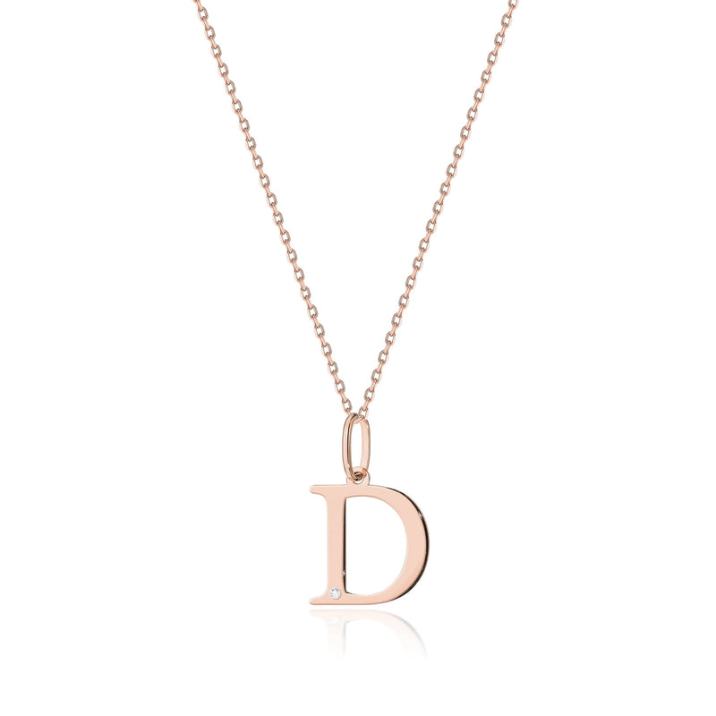 Colier Aur 14K cu Diamant Natural 0.01 ct, imaginea 2 din 2