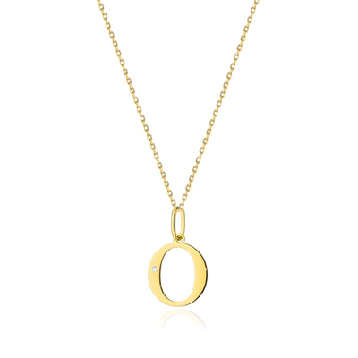 Colier Aur 14K cu Diamant Natural 0.01 ct