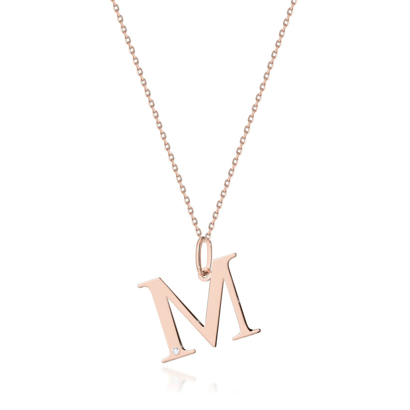 Colier Aur 14K cu Diamant Natural 0.01 ct, imaginea 2 din 2
