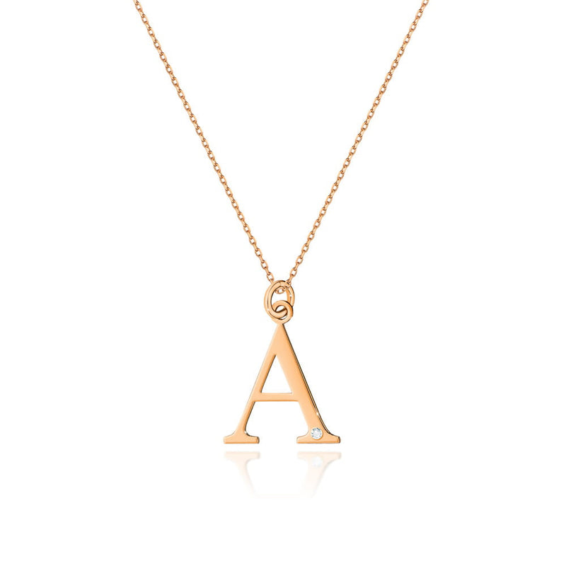 Colier Aur 14K cu Diamant Natural 0.01 ct, imaginea 4 din 5