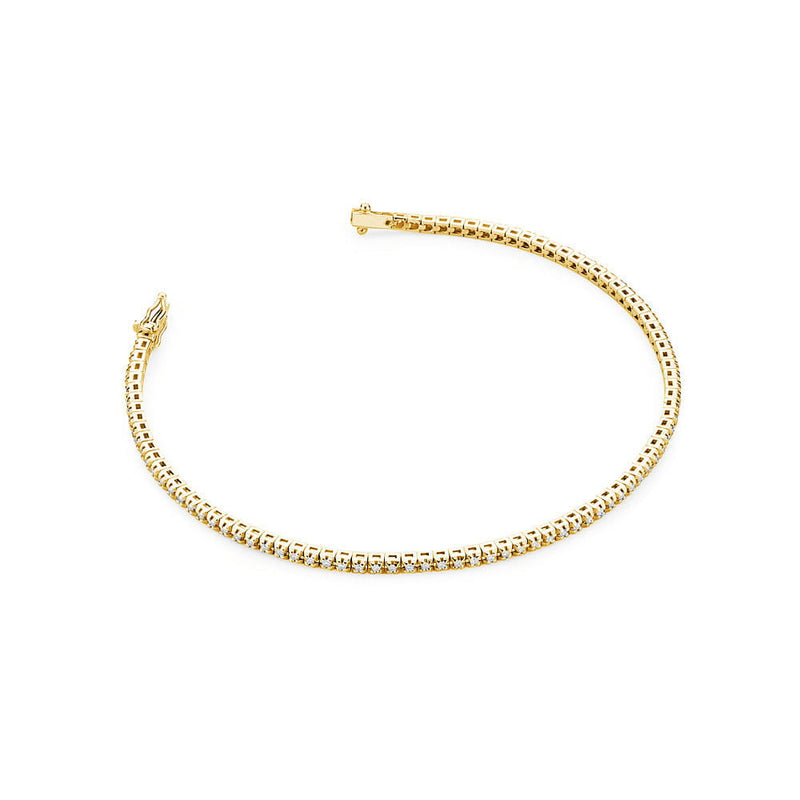 Bratara Aur 14K cu Diamante Naturale 0.51 ct — Aur galben