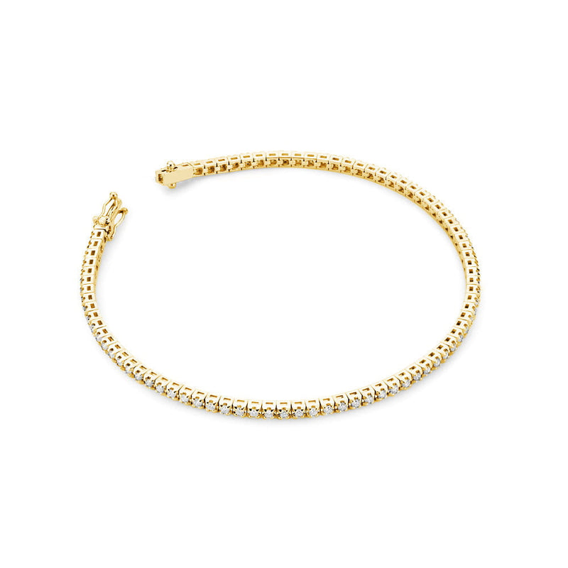 Bratara Aur 14K cu Diamante Naturale 1.20 ct — Aur galben