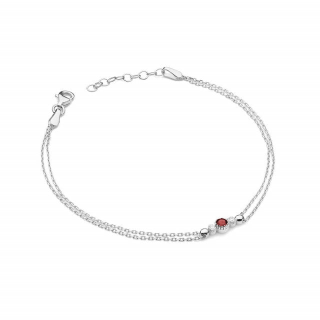 Bratara Aur 14K cu Rubin 0.15 ct si Diamante Naturale 0.03 ct, imaginea 3 din 7