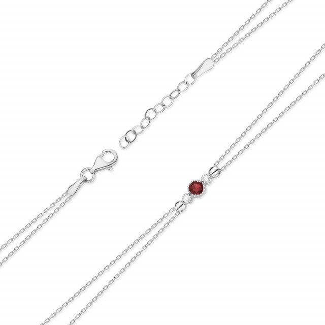 Bratara Aur 14K cu Rubin 0.15 ct si Diamante Naturale 0.03 ct, imaginea 4 din 7