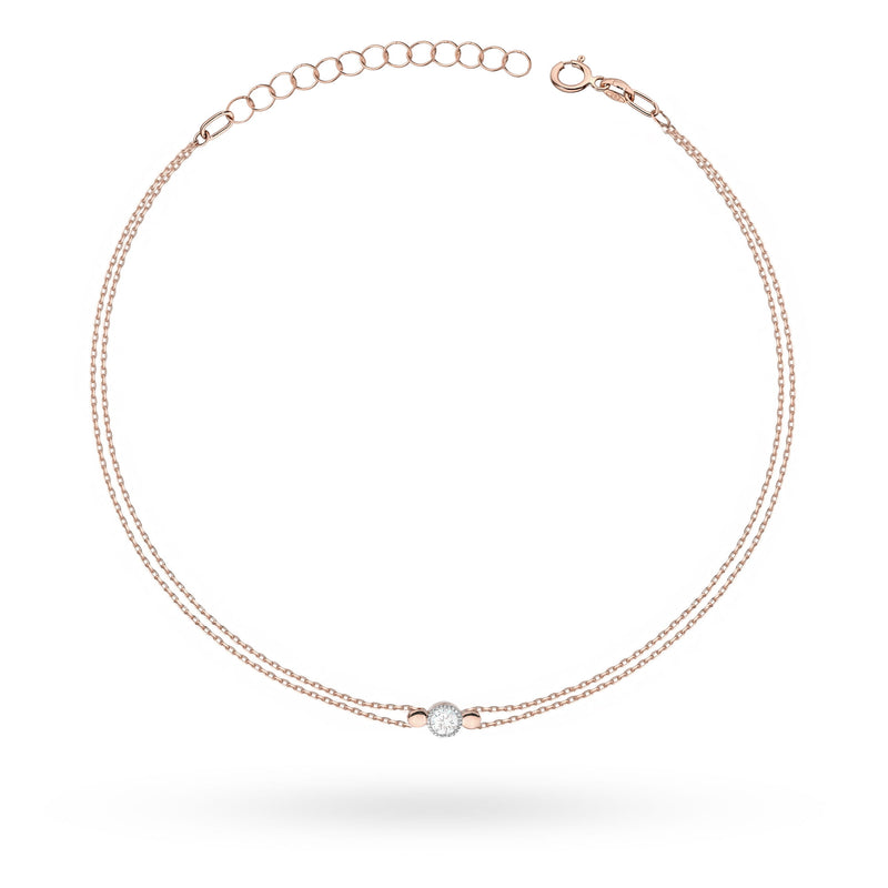 Bratara Aur 14K cu Diamant Natural 0.10 ct, imaginea 3 din 4