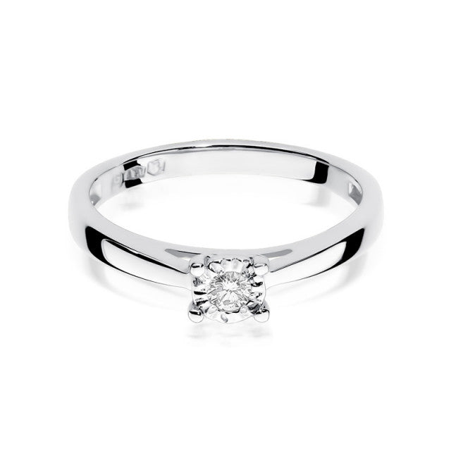 Inel Aur 14K cu Diamant Natural 0.08 ct, imaginea 5 din 11
