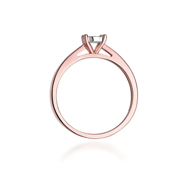Inel Aur 14K cu Diamant Natural 0.08 ct, imaginea 10 din 11