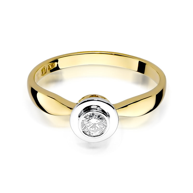 Inel Aur 14K cu Diamant Natural 0.15 ct, imaginea 2 din 11