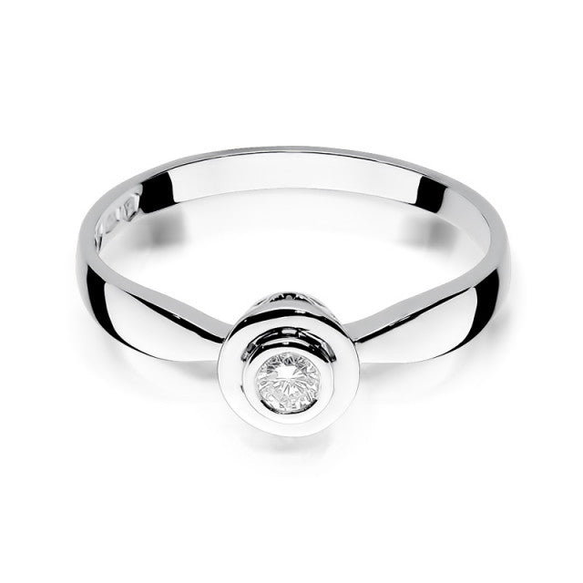 Inel Aur 14K cu Diamant Natural 0.15 ct, imaginea 4 din 11