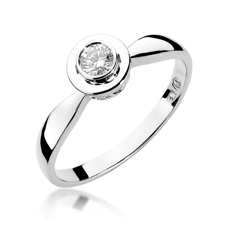 Inel Aur 14K cu Diamant Natural 0.15 ct, imaginea 5 din 11