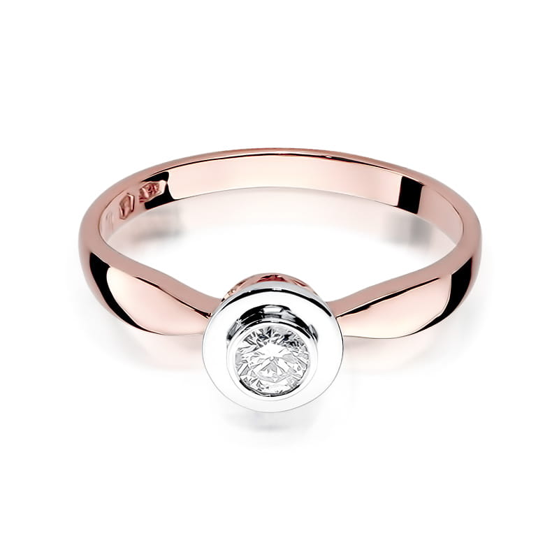 Inel Aur 14K cu Diamant Natural 0.15 ct, imaginea 9 din 11