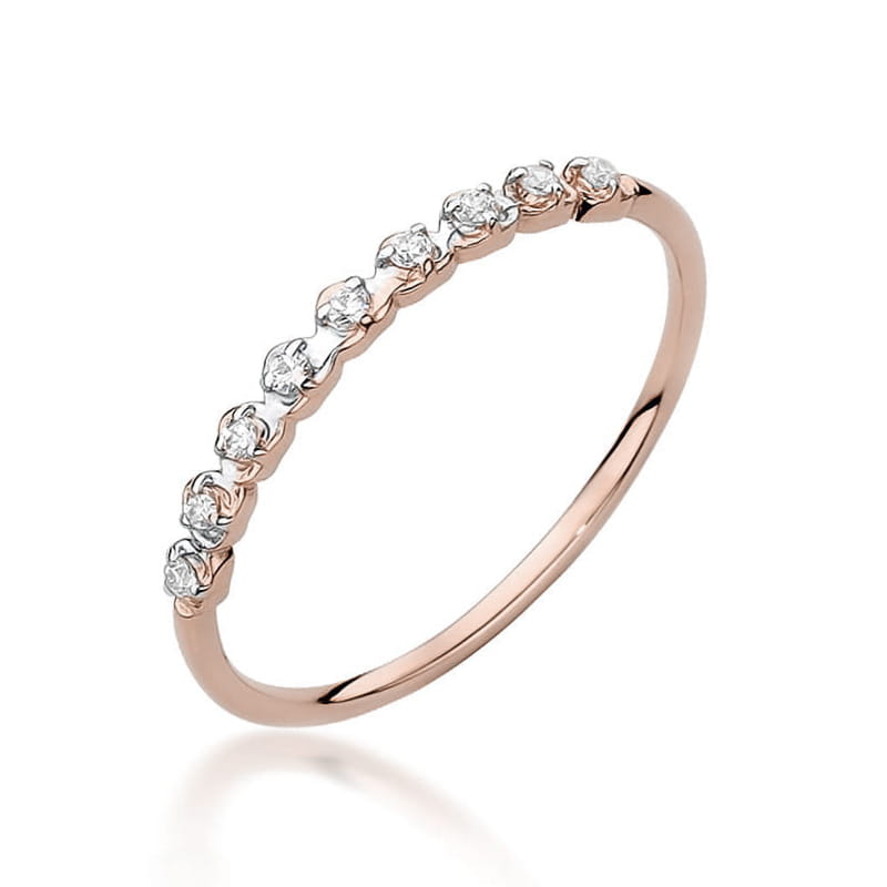 Inel Aur 14K cu Diamante Naturale 0.05 ct, imaginea 7 din 7