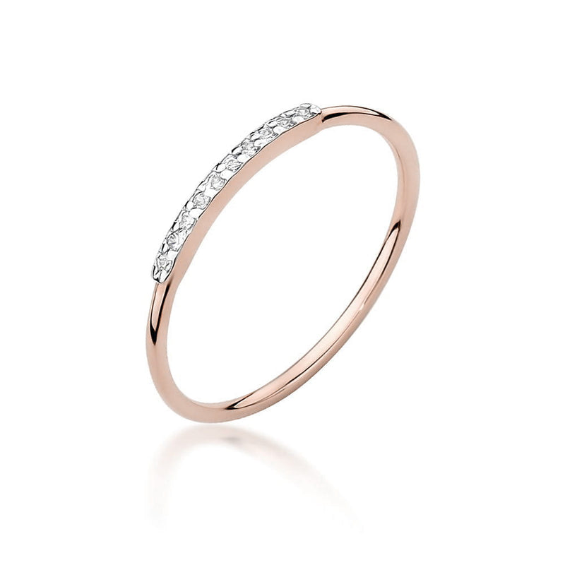 Inel Aur 14K cu Diamante Naturale 0.05 ct, imaginea 8 din 10