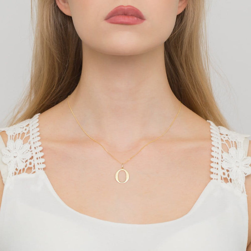 Colier Aur 14K cu Diamant Natural 0.01 ct, imaginea 2 din 2