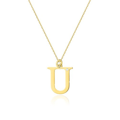 Colier Aur 14K cu Diamant Natural 0.01 ct